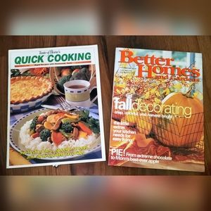 Tastes of Home Quick Cooking 2000 and Better Homes and Gardens October 2001 Fall